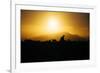 Photographer Trekking Through Sunset, Marin Headlands-Vincent James-Framed Photographic Print