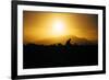 Photographer Trekking Through Sunset, Marin Headlands-Vincent James-Framed Photographic Print