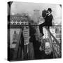 Photographer with Camera, New York-null-Stretched Canvas