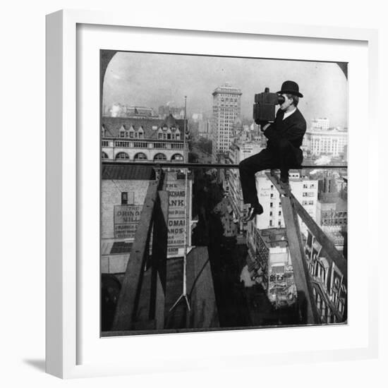 Photographer with Camera, New York-null-Framed Photographic Print