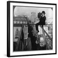 Photographer with Camera, New York-null-Framed Photographic Print