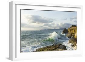 Photographers Along Cape Kiwanda. Pacific City, OR-Justin Bailie-Framed Photographic Print