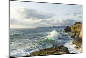 Photographers Along Cape Kiwanda. Pacific City, OR-Justin Bailie-Mounted Photographic Print