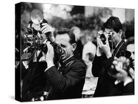 Photographers at Work During the Cannes Film Festival-Paul Schutzer-Stretched Canvas