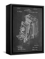 Photographic Camera 1887 Patent-null-Framed Stretched Canvas