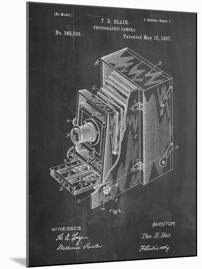 Photographic Camera 1887 Patent-null-Mounted Art Print