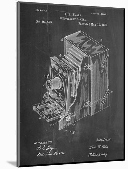 Photographic Camera 1887 Patent-null-Mounted Art Print