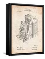 Photographic Camera 1887 Patent-Cole Borders-Framed Stretched Canvas