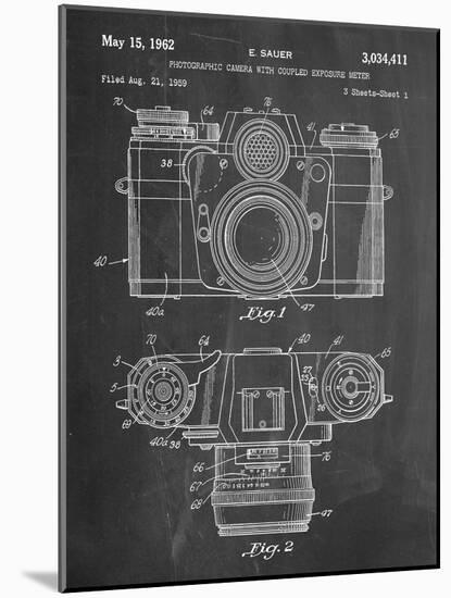 Photographic Camera Patent-null-Mounted Art Print