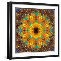 Photographic Kaleidoscope from Flower Images-Alaya Gadeh-Framed Photographic Print