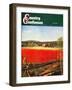 "Photographic Landscape," Country Gentleman Cover, August 1, 1945-R.A. Mawhinney-Framed Giclee Print