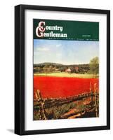 "Photographic Landscape," Country Gentleman Cover, August 1, 1945-R.A. Mawhinney-Framed Giclee Print