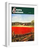 "Photographic Landscape," Country Gentleman Cover, August 1, 1945-R.A. Mawhinney-Framed Giclee Print