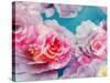 Photographic Layer Work from Blossoms in Water-Alaya Gadeh-Stretched Canvas