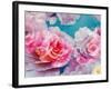 Photographic Layer Work from Blossoms in Water-Alaya Gadeh-Framed Photographic Print