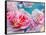 Photographic Layer Work from Blossoms in Water-Alaya Gadeh-Framed Stretched Canvas