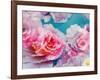 Photographic Layer Work from Blossoms in Water-Alaya Gadeh-Framed Photographic Print