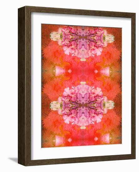 Photographic Layer Work from Flowers Symmetric Ornament-Alaya Gadeh-Framed Photographic Print