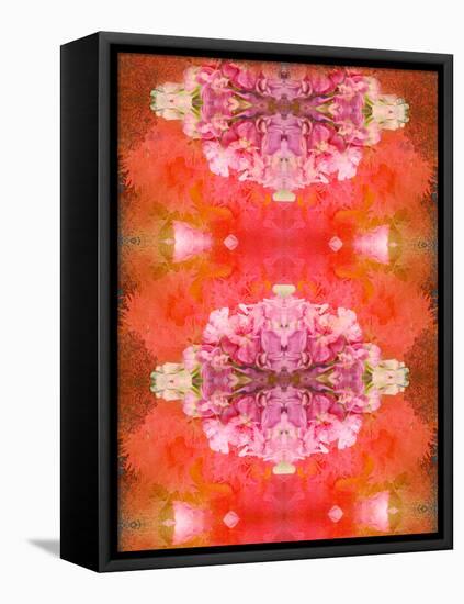 Photographic Layer Work from Flowers Symmetric Ornament-Alaya Gadeh-Framed Stretched Canvas