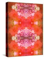 Photographic Layer Work from Flowers Symmetric Ornament-Alaya Gadeh-Stretched Canvas