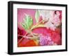 Photographic Layer Work from Poenies and Other Flowers in Delicate Frosted Water-Alaya Gadeh-Framed Photographic Print