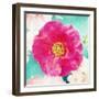 Photographic Layer Work from Poeny in Water with Roses and Texture-Alaya Gadeh-Framed Photographic Print