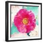 Photographic Layer Work from Poeny in Water with Roses and Texture-Alaya Gadeh-Framed Photographic Print