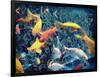 Photographic Layer Work from Swimming Fishes and Leafes-Alaya Gadeh-Framed Photographic Print