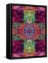 Photographic Layer Work Ornament from Trees Multicolor-Alaya Gadeh-Framed Stretched Canvas