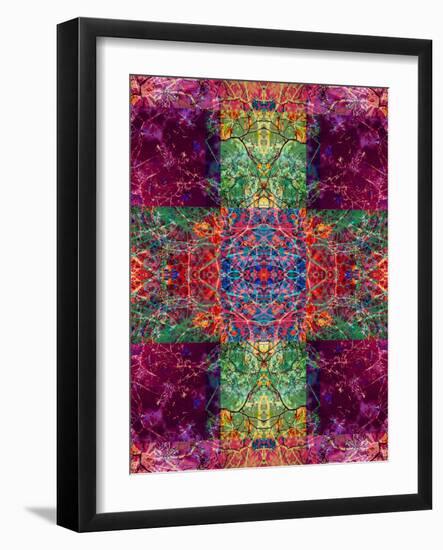 Photographic Layer Work Ornament from Trees Multicolor-Alaya Gadeh-Framed Photographic Print