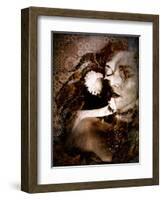 Photographic Layer Work with Ornaments from Flowers-Alaya Gadeh-Framed Photographic Print