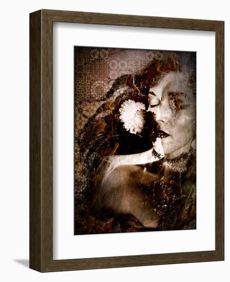 Photographic Layer Work with Ornaments from Flowers-Alaya Gadeh-Framed Photographic Print