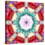 Photographic Mandala from Flowers-Alaya Gadeh-Stretched Canvas