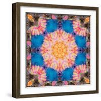 Photographic Mandala Ornament from Flowers-Alaya Gadeh-Framed Photographic Print