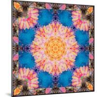 Photographic Mandala Ornament from Flowers-Alaya Gadeh-Mounted Photographic Print