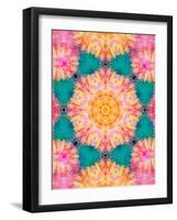 Photographic Mandala Ornament from Flowers-Alaya Gadeh-Framed Photographic Print