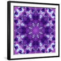 Photographic Mandala Ornament in Purple Tones-Alaya Gadeh-Framed Photographic Print