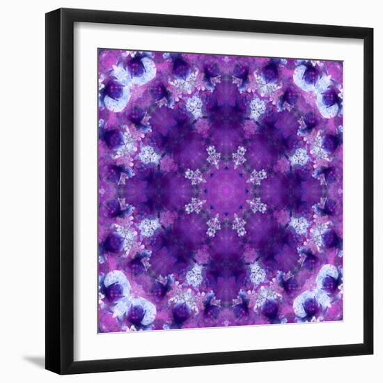 Photographic Mandala Ornament in Purple Tones-Alaya Gadeh-Framed Photographic Print