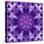 Photographic Mandala Ornament in Purple Tones-Alaya Gadeh-Stretched Canvas