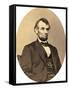 Photographic Portrait of Lincoln-null-Framed Stretched Canvas