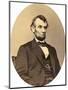 Photographic Portrait of Lincoln-null-Mounted Art Print