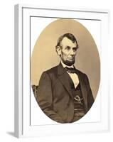 Photographic Portrait of Lincoln-null-Framed Art Print