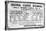 Photographic Print of the Central Pacific Railroad Company's Original Timetable for 6th June 1864-null-Stretched Canvas