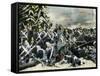 Photographic Representation of the Battle of Austerlitz-null-Framed Stretched Canvas