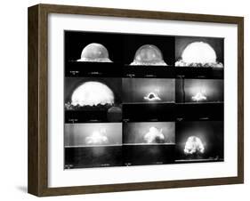 Photographic Sequence of the Trinity Test, the First Manmade Nuclear Explosion-null-Framed Photo