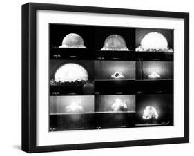 Photographic Sequence of the Trinity Test, the First Manmade Nuclear Explosion-null-Framed Photo