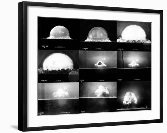 Photographic Sequence of the Trinity Test, the First Manmade Nuclear Explosion-null-Framed Photo