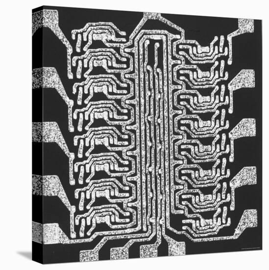 Photographically Produced Computer Circuit Magnified 40 Times-Henry Groskinsky-Stretched Canvas