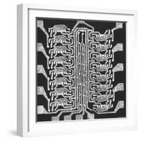 Photographically Produced Computer Circuit Magnified 40 Times-Henry Groskinsky-Framed Photographic Print