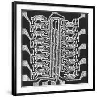 Photographically Produced Computer Circuit Magnified 40 Times-Henry Groskinsky-Framed Photographic Print